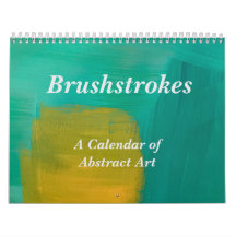 Calendário de Arte Abstrata Pinceladas
