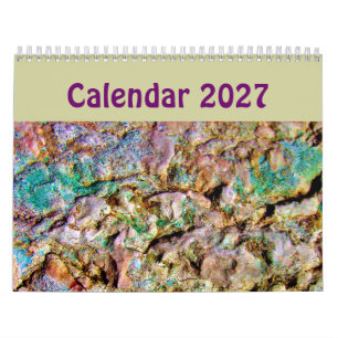 Calendário de Arte Abstrata Única 2023 Fundo