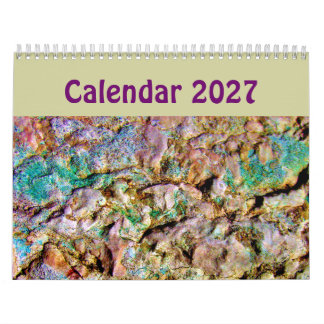 Calendário de Arte Abstrata Única 2023  Fundo
