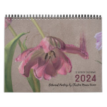 Calendário de Arte Botânica Floral 2024