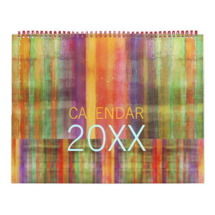 Calendário de Arte Contemporâneo de Abstrato Mod