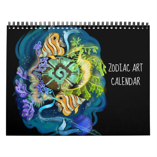 Calendário de Arte da Astrologia Zodíaca (Capa)