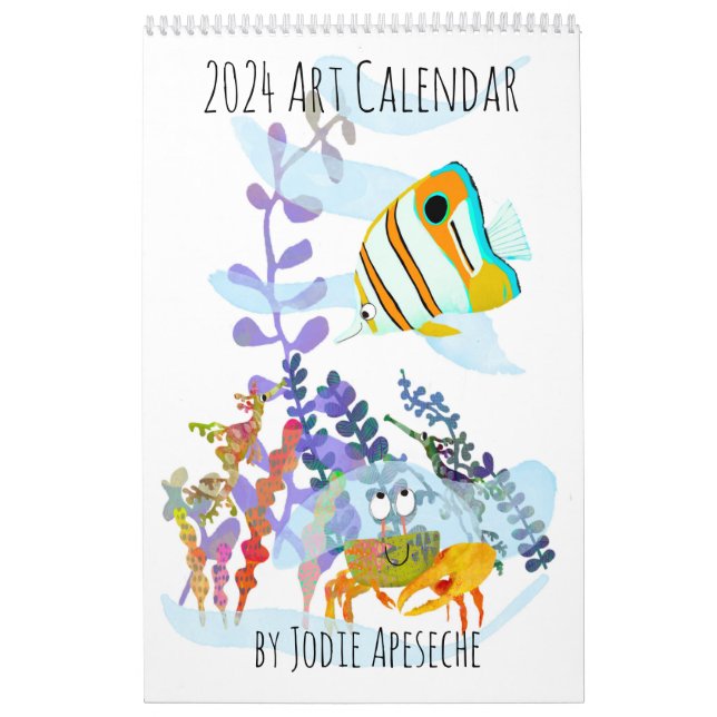 Calendário de Arte de 2024 por Jodie Apeseche (Capa)