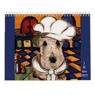 CALENDÁRIO DE ARTE DE ANIMAIS DE ESTIMAÇÃO DE CHEF