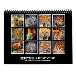 Calendário de Arte de Animais (Tipo D) カ レ 