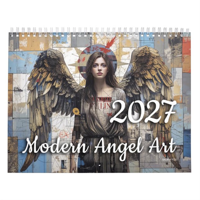 Calendário de Arte de Anjos Modernos 2027 (Capa)