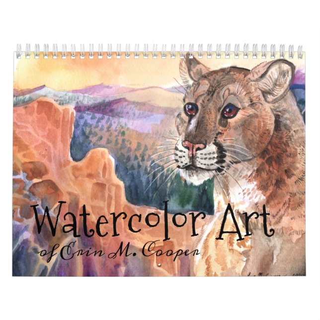 Calendário de Arte de Aquarela (Capa)
