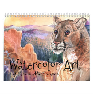 Calendário de Arte de Aquarela
