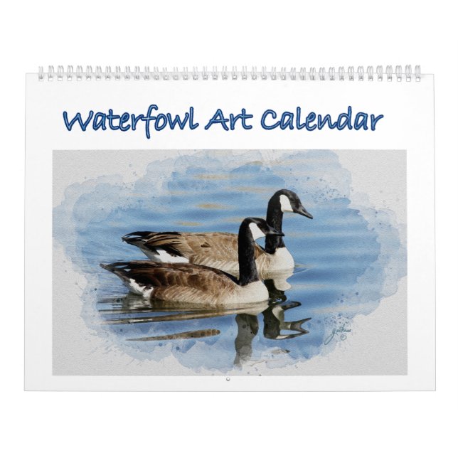 Calendário de Arte de Aves Aquáticas (Capa)