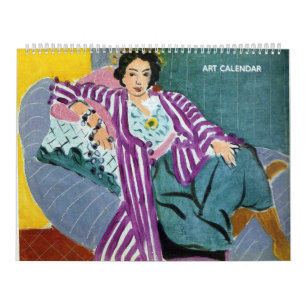Calendário de Arte de Duas Páginas