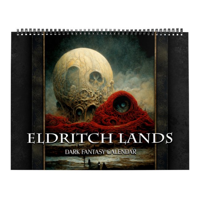 Calendário de Arte de Fantasia Sombria Eldritch La (Capa)