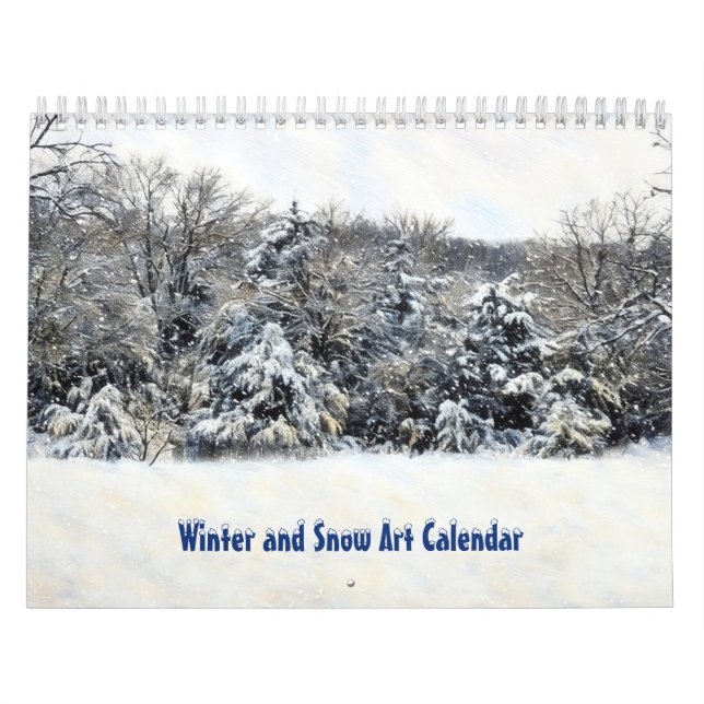 Calendário de Arte de Inverno e Neve (Capa)