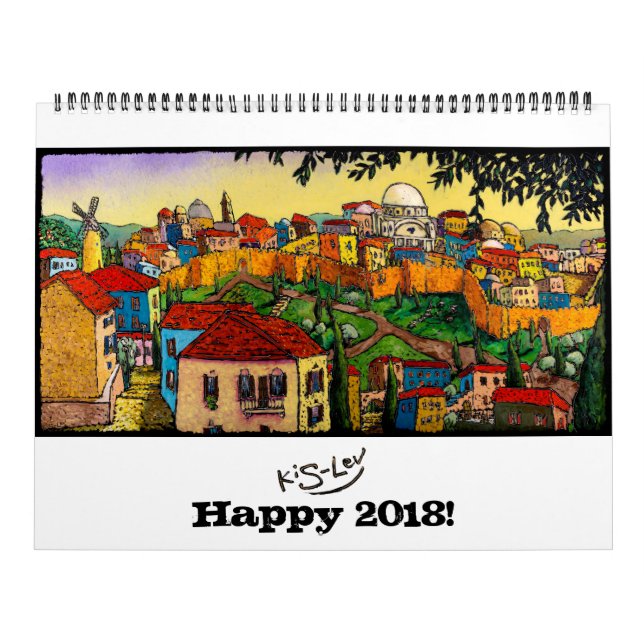 Calendário de Arte de Jonathan Kis-lev 2018 (Capa)