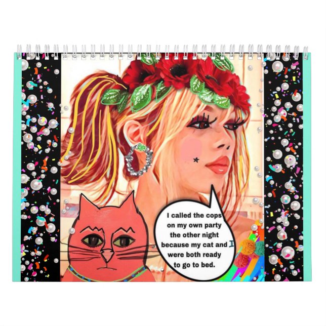 Calendário de arte de menina ruim (Capa)