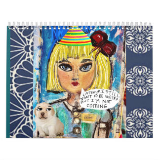 Calendário de arte de menina ruim