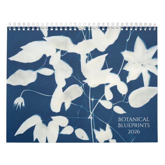 Calendário de Arte de Parede Botânica 2026 (Capa)