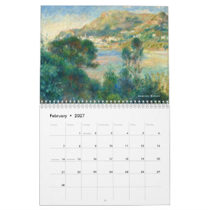 Calendário de Arte de Pinturas Antigas Famosas 202