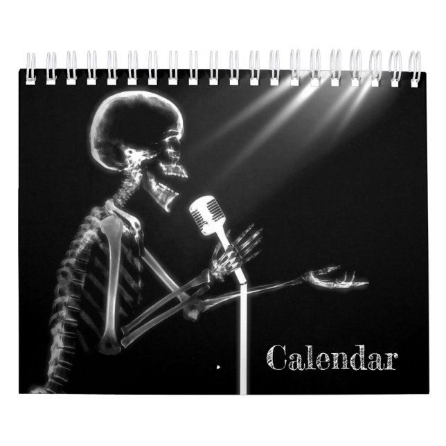 Calendário de Arte de Raio X 1 - Preto e Branco (Capa)