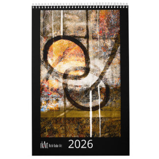 Calendário de Arte de Ruth Kedar 2026 em Preto