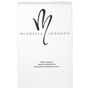 Calendário de Arte do Abstrato Johnson 2020