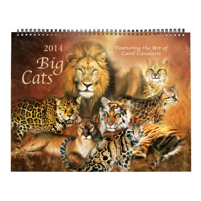 Calendário de Arte do Big Cats 2014 (Capa)