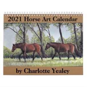 Calendário de Arte do Cavalo de 2021 por Charlott