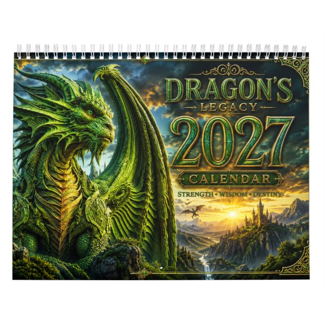 Calendário de Arte do Dragão 2027 (Capa)