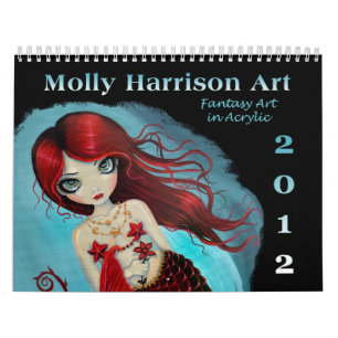 Calendário de Arte Fantasia 2012 de Molly Harrison