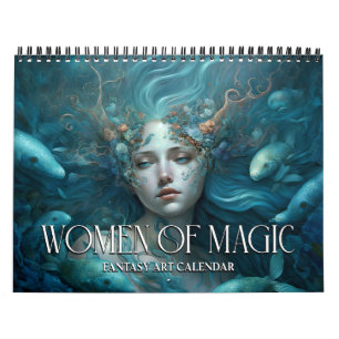 Calendário de Arte Fantasia 2027 Mulheres de Magia