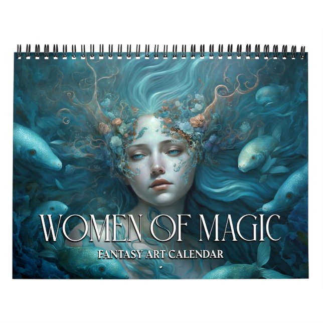 Calendário de Arte Fantasia 2027 Mulheres de Magia (Capa)