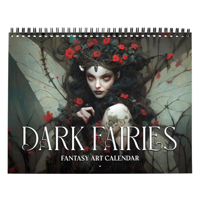 Calendário de Arte Fantasia das Fadas Escuras de 2 (Capa)