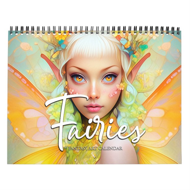 Calendário de Arte Fantasia de Fadas 2027 (Capa)