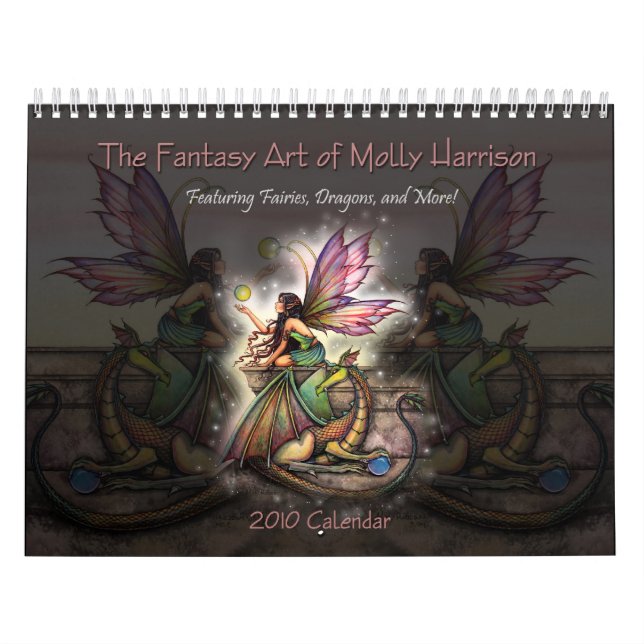 Calendário de Arte Fantasia de Molly Harrison 2010 (Capa)