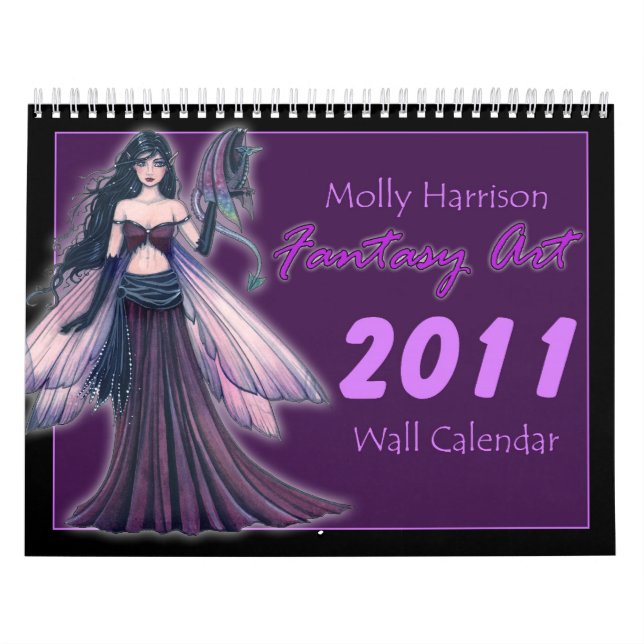 Calendário de Arte Fantasia de Molly Harrison 2011 (Capa)