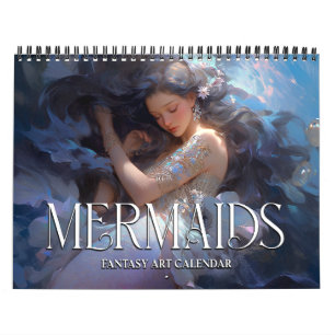 Calendário de Arte Fantasia de Sereias 2027 2