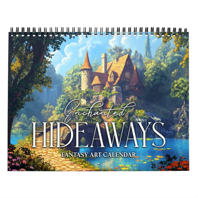 Calendário de Arte Fantasia Escondidos Encantados  (Capa)