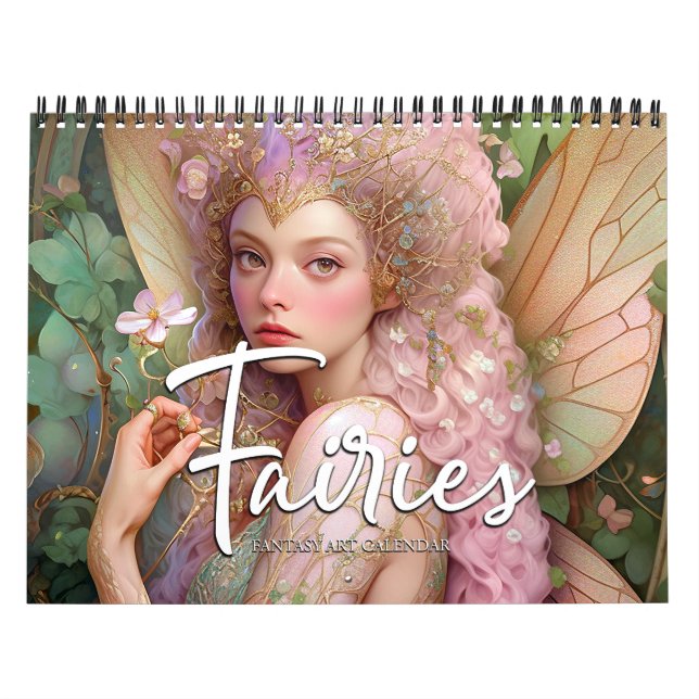 Calendário de Arte Fantasia Fadas 2027 (Capa)