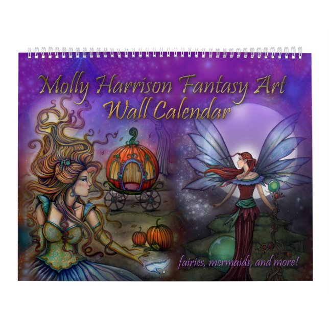 Calendário de Arte Fantasia por Molly Harrison (Capa)