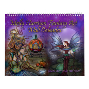 Calendário de Arte Fantasia por Molly Harrison