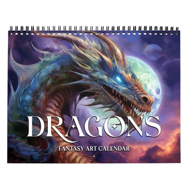 Calendário de Arte Fantástica de Dragões 2027 (Capa)