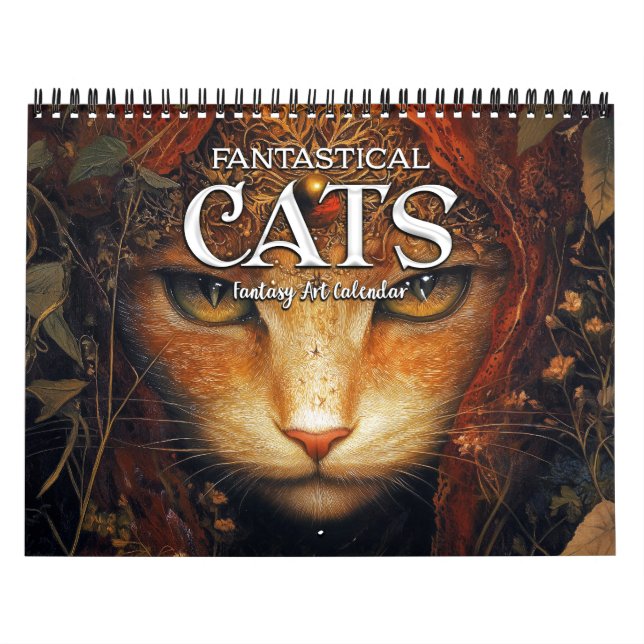 Calendário de Arte Fantástica de Gatos Fantásticos (Capa)