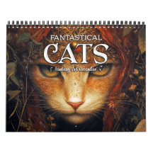 Calendário de Arte Fantástica de Gatos Fantásticos