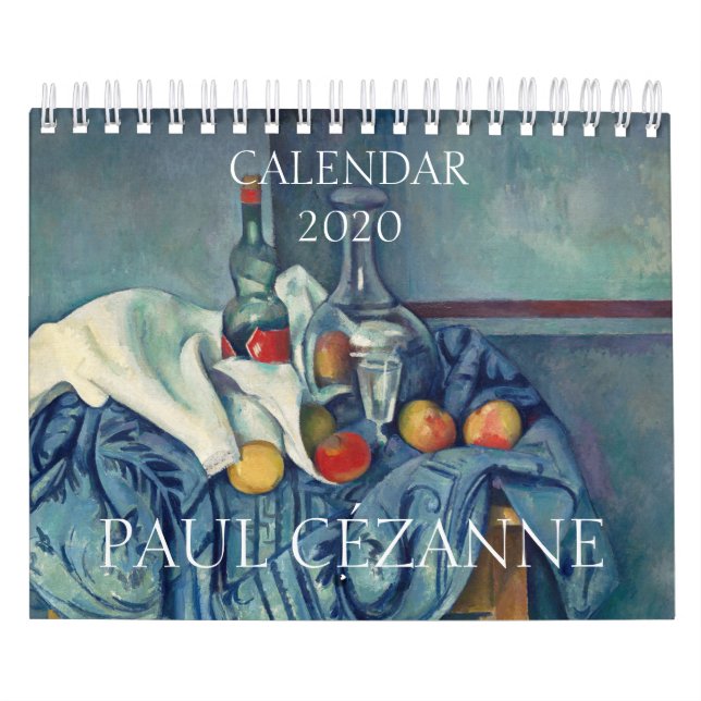 CALENDÁRIO DE ARTE FINE DE PAUL CÉZANNE 2020 (Capa)