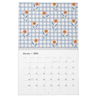 Calendário de Arte Floral Pastel Grandmillenial 20