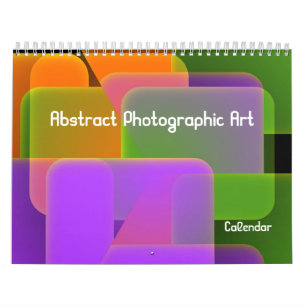 Calendário de Arte Fotográfica abstrato