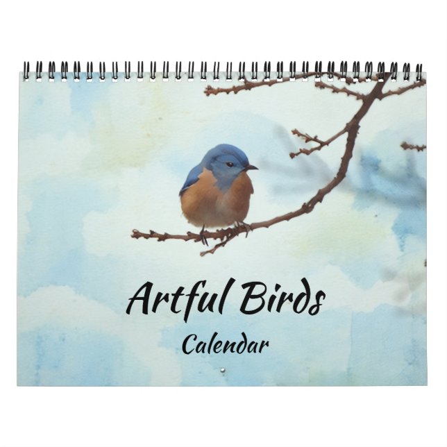 Calendário de Arte Fotográfica para Aves Artística (Capa)