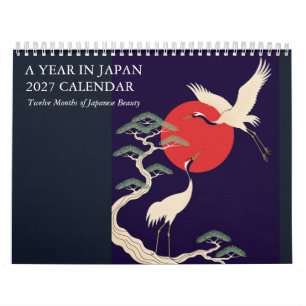 Calendário de Arte Japonesa 2027   Um Ano no Japão