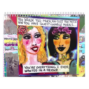 Calendário de Arte Menina Má