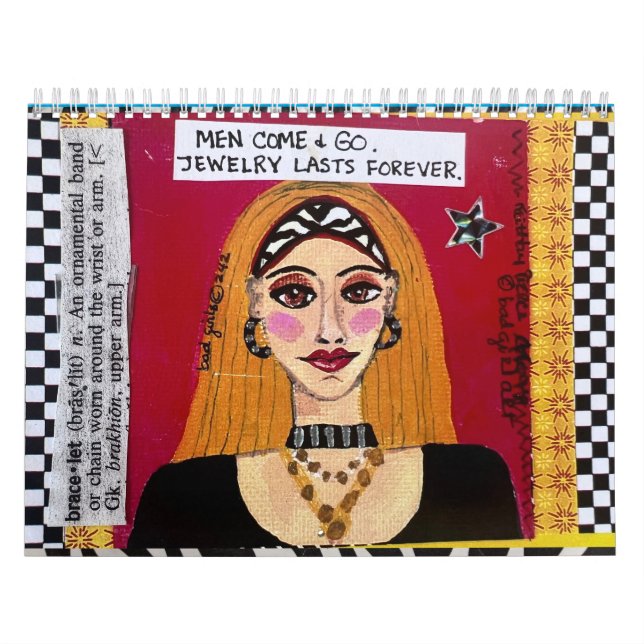 Calendário de Arte Menina Má (Capa)