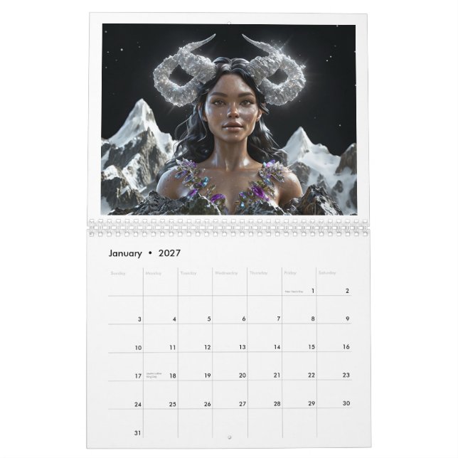 CALENDÁRIO DE ARTE ORIGINAL 2026 (Jan 2027)